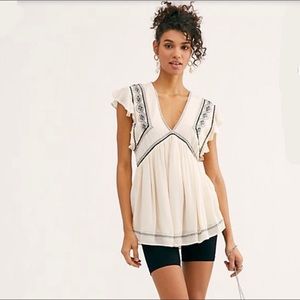 Free people ivory falling water tunic